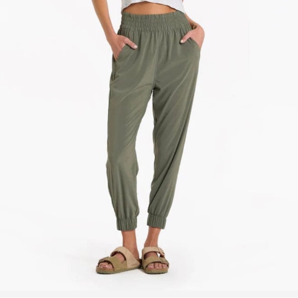 Vuori Olive Green Track Pants